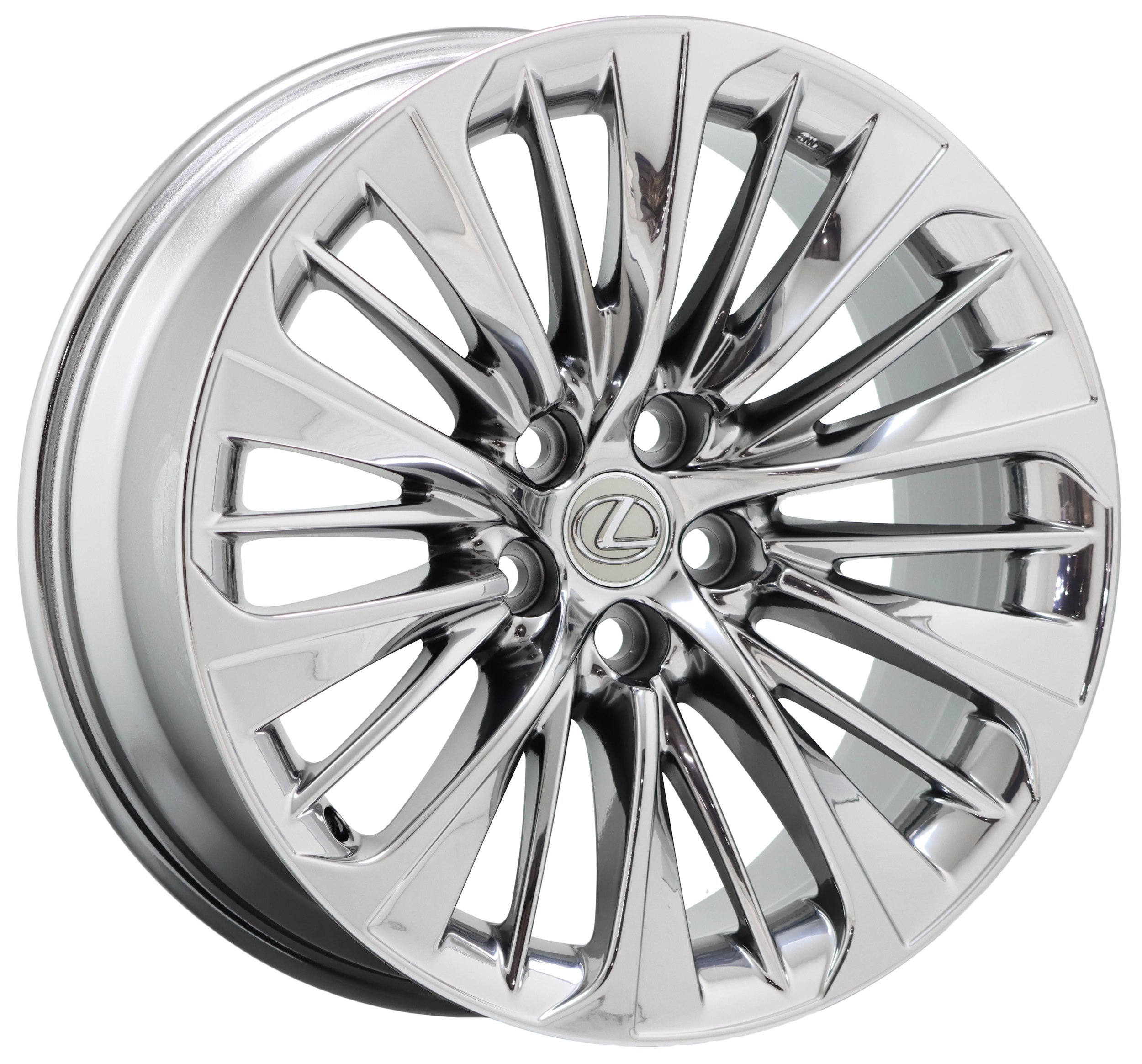 20" Lexus LS500 LS500h Bright Chrome wheel rim OEM 74370 single